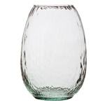 Szklany wazon WL-135 młotkowany H:19cm D:13,8cm