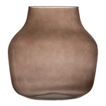 Szklany wazon W-456A coffee H:19cm D:19cm