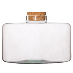 Szklany wazon słój W-754A+korek H:18cm D:23cm