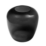 Szklany wazon W-586 H:20cm D:19cm smoke