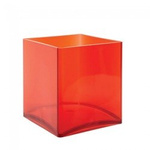 Akrylowy kwadrat czerwony  12x12cm