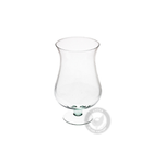 Szklany wazon na stopie W-112A H:29,5cm D:16cm