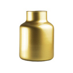 Szklany wazon słój W-395K2 H:20cm D:14,5cm Złoty