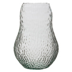 Szklany wazon WL-136 młotkowany H:23cm D:16cm