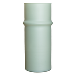 Szklany matowy wazon W-709 miętowy mat H:25cm D:11,5cm
